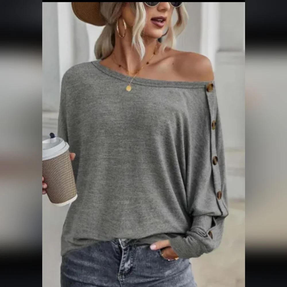 ❤️New Dolman top button detail - Picture 4 of 9